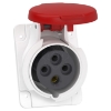 Imagem de PratiKa socket - screw - angled - 16A - 3P + E - 380...415 V AC - panel