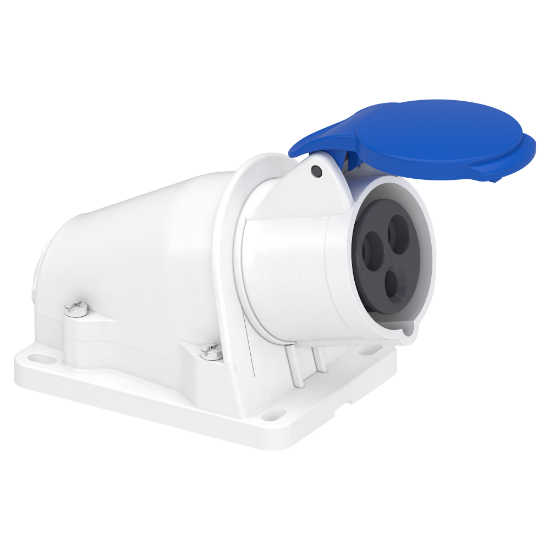 Imagem de PratiKa socket - screw - angled - 16A - 2P + E - 200...250 V AC - wall