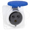 Imagem de PratiKa socket - screw - angled - 32A - 2P + E - 200...250 V AC - panel