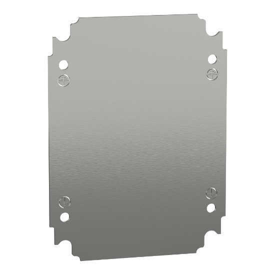 Imagem de Placa de montagem simples H250xW200mm em chapa de aco galvanizado