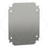 Imagem de Placa de montagem simples H250xW200mm em chapa de aco galvanizado