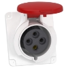 Imagem de PratiKa socket - screw - angled - 32A - 3P + E - 380...415 V AC - panel