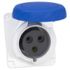 Imagem de PratiKa socket - screw - angled - 32A - 2P + E - 200...250 V AC - panel