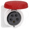 Imagem de PratiKa socket - screw - straight - 32A - 3P + N + E - 380...415 V AC - panel