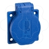 Imagem de PratiKa socket - blue - 2P + E - 10/16 A - 250 V - German - IP54 - flush - back