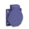 Imagem de PratiKa socket - blue - 2P + E - 10/16 A - 250 V - German - IP54 - flush - back