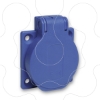 Imagem de PratiKa socket - blue - 2P + E - 10/16 A - 250 V - German - IP54 - flush - back