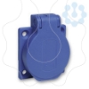 Imagem de PratiKa socket - blue - 2P + E - 10/16 A - 250 V - German - IP54 - flush - back