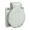 Imagem de PratiKa socket - grey - 2P + E - 10/16 A - 250 V - German - IP54 - flush - back