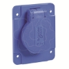 Imagem de PratiKa socket - blue - 2P + E - 10/16 A - 250 V - German - IP54 - flush - back
