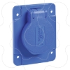 Imagem de PratiKa socket - blue - 2P + E - 10/16 A - 250 V - German - IP54 - flush - back