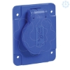 Imagem de PratiKa socket - blue - 2P + E - 10/16 A - 250 V - German - IP54 - flush - back