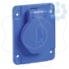 Imagem de PratiKa socket - blue - 2P + E - 10/16 A - 250 V - German - IP54 - flush - back