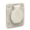 Imagem de PratiKa socket - grey - 2P + E - 10/16 A - 250 V - German - IP54 - flush - side