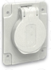 Imagem de PratiKa socket - grey - 2P + E - 10/16 A - 250 V - German - IP54 - flush - side