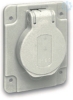 Imagem de PratiKa socket - grey - 2P + E - 10/16 A - 250 V - German - IP54 - flush - side