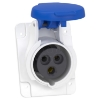 Imagem de PratiKa socket - fast - angled - 16A - 2P + E - 200...250 V AC - panel