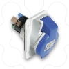 Imagem de PratiKa socket - fast - angled - 32A - 3P + N + E - 200...250 V AC - panel