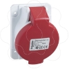 Imagem de PratiKa socket - fast - angled - 32A - 2P + E - 380...415 V AC - panel