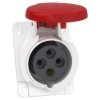 Imagem de PratiKa socket - fast - angled - 16A - 3P + E - 380...415 V AC - panel