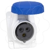 Imagem de PratiKa socket - fast - angled - 16A - 2P + E - 200...250 V AC - panel
