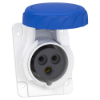 Imagem de PratiKa socket - fast - angled - 16A - 2P + E - 200...250 V AC - panel