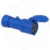 Imagem de PratiKa wander socket - straight - 16 A - 2P + E - 200...250 V AC - IP44