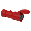 Imagem de PratiKa wander socket - straight - 16 A - 2P + E - 380...415 V AC - IP44
