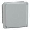 Imagem de Metal industrial cut-out box - low plain cover - H105xW105xD49 - IP55 - grey