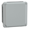 Imagem de Metal industrial cut-out box - low plain cover - H105xW105xD49 - IP55 - grey