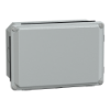 Imagem de Metal industrial cut-out box - low plain cover - H155xW105xD61 - IP55 - grey
