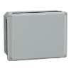 Imagem de Metal industrial cut-out box - low plain cover - H206xW156xD83 - IP55 - grey