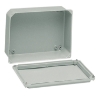 Imagem de Metal industrial cut-out box - low plain cover - H85xW85xD49 - IP55 - grey