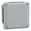 Imagem de Metal industrial box - low plain cover - H85xW85xD49 - IP55 - grey RAL 7035