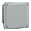 Imagem de Metal industrial box - low plain cover - H85xW85xD49 - IP55 - grey RAL 7035