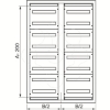 Imagem de Spacial SF/SM double chassis coupling set - 576 modules of 18 mm - 2000x1200mm