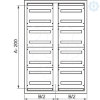 Imagem de Spacial SF/SM double chassis coupling set - 576 modules of 18 mm - 2000x1200mm