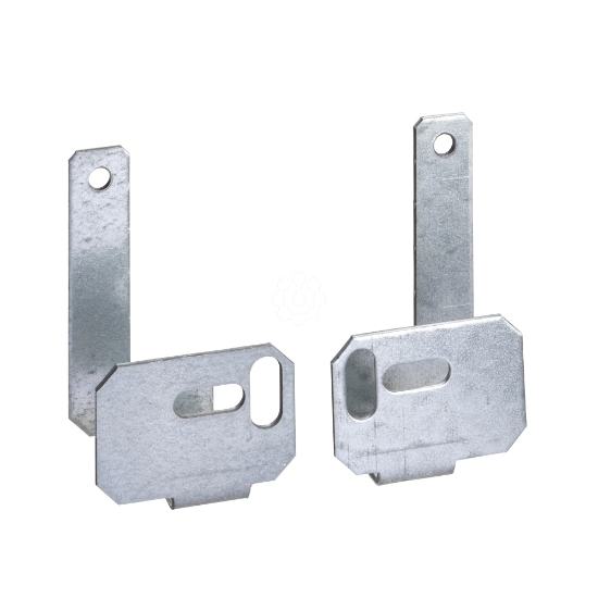 Imagem de Set of 2 brackets for earthing collector bar for Spacial WM enclosures.