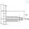 Imagem de 19" 2 U partial fixed slides - Fixing onto 19" front uprights - 15 kg load