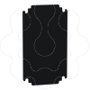 Imagem de Placa de montagem isolante para involucro H300xW200mm feita de baquelite