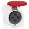 Imagem de PratiKa socket - fast - angled - 32A - 3P + E - 380...415 V AC - panel