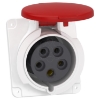 Imagem de PratiKa socket - fast - angled - 32A - 3P + N + E - 380...415 V AC - panel