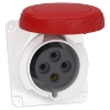 Imagem de PratiKa socket - fast - angled - 32A - 3P + E - 380...415 V AC - panel