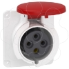 Imagem de PratiKa socket - fast - straight - 32A - 3P + E - 380...415 V AC - panel