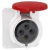 Imagem de PratiKa socket - fast - straight - 32A - 3P + E - 380...415 V AC - panel