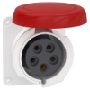 Imagem de PratiKa socket - fast - straight - 32A - 3P + N + E - 380...415 V AC - panel
