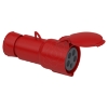 Imagem de PratiKa wander socket - straight - 32 A - 3P + N + E - 380...415 V AC - IP44