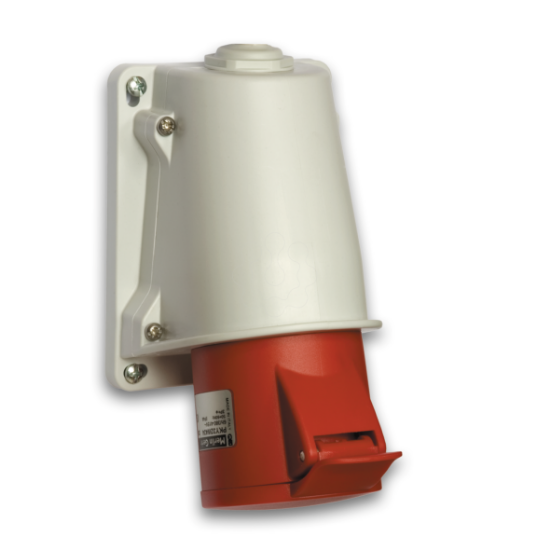 Imagem de PratiKa socket - fast - angled - 32A - 3P + E - 380...415 V AC - wall