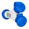 Imagem de PratiKa multiple adapter - 2 industrial sockets - 16 A - 2P+E - 220V AC - IP67