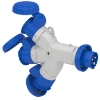 Imagem de PratiKa multiple adapter - 3 industrial sockets - 16 A - 2P+E - 220V AC - IP67